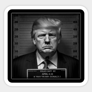 Trump Mugshot Sticker